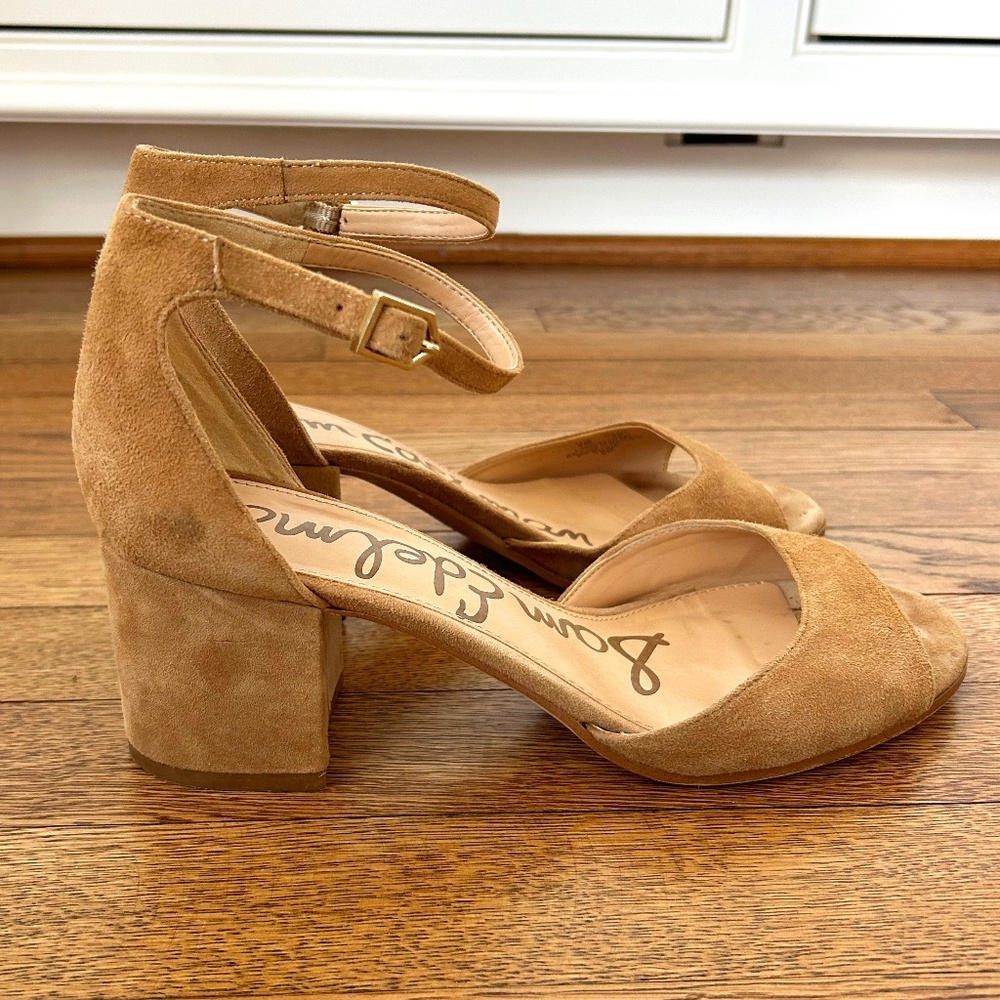 Sam Edelman suede block heel sandals